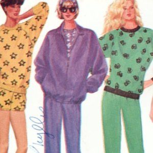 VTG Butterick #4118 1980s Track Jog Suit Pattern